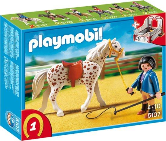 5107 פליימוביל סוס עם מדריך-zrizi toys