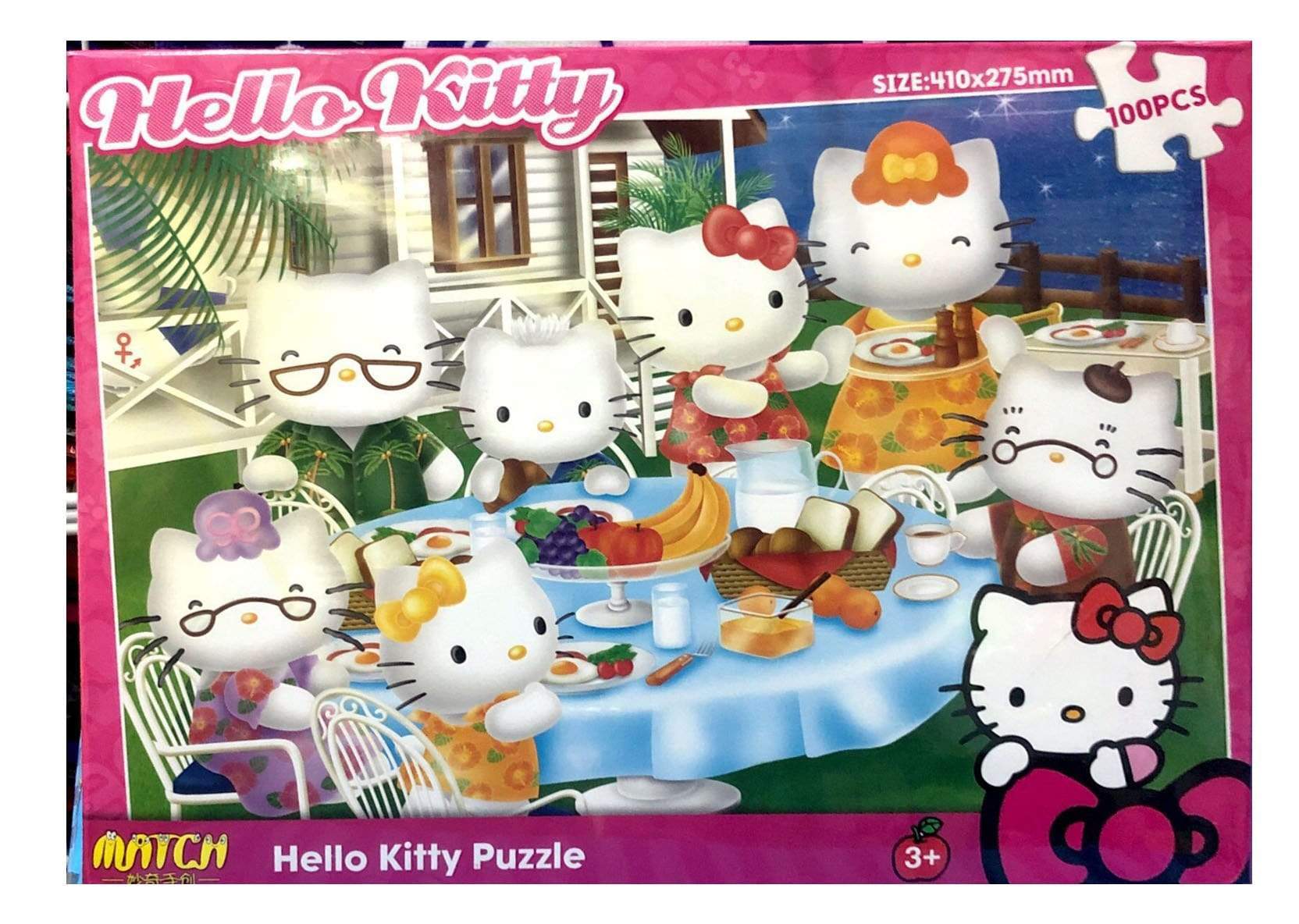 פאזל הלו קיטי 100 חלקים-zrizi toys