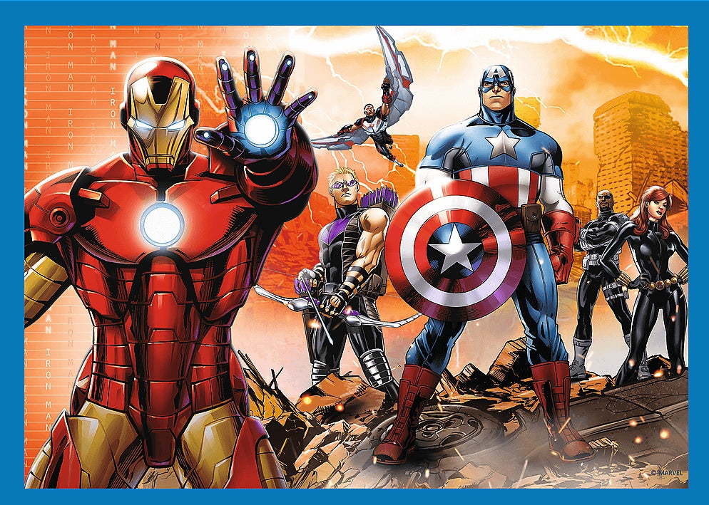 פאזל הנוקמים סט 4 פאזלים