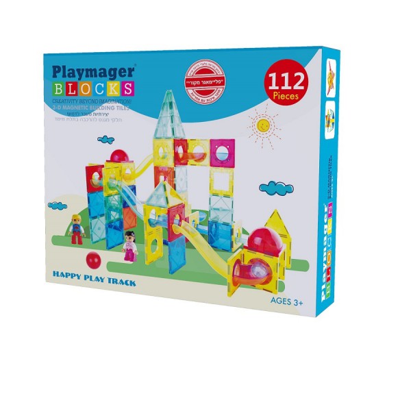 לונה פארק פליימאגר 112 חלקים מגנטיים