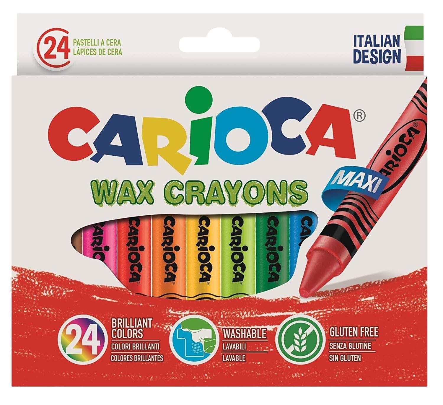 12 צבעי שעווה עבים קריוקה-zrizi toys