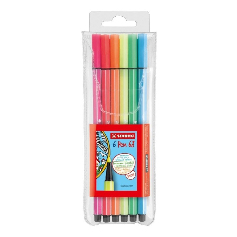 6 מרקרים דקים סטבילו