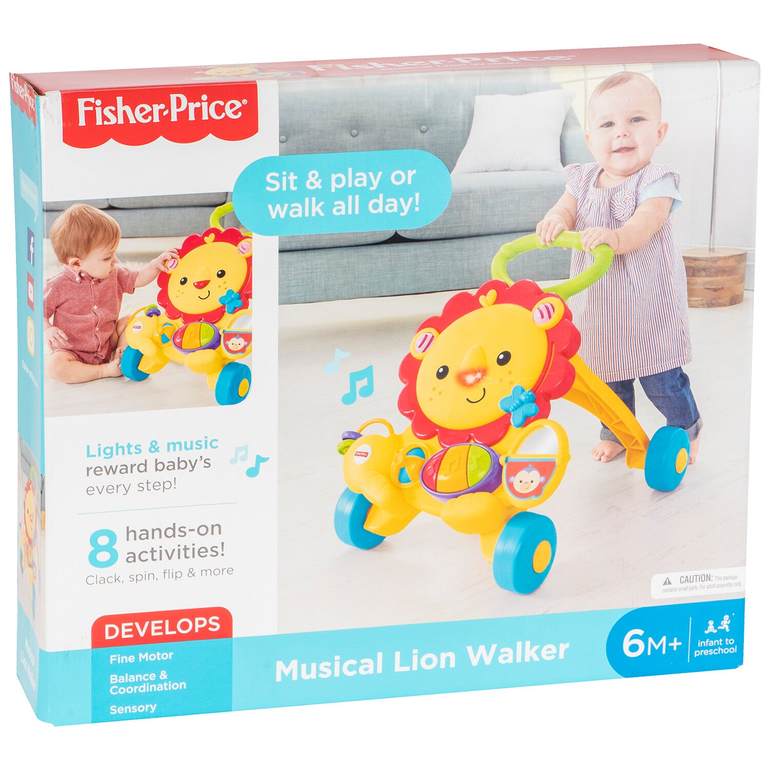 הליכון מוזיקלי לפעוטות פישר פרייס