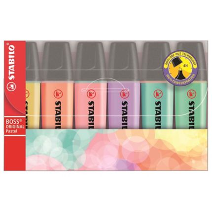 4 מרקרים סטבילו צבעי פסטל