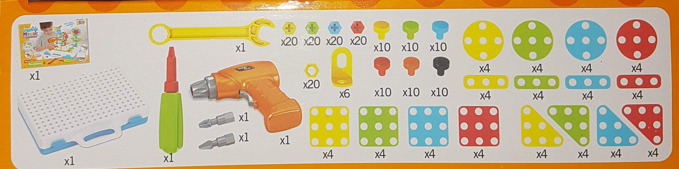 משחק מברגה 273 חלקים-zrizi toys