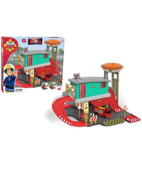 סמי הכבאי תחנת כיבוי עם מנחת מסוקים ויופיטר ממתכת