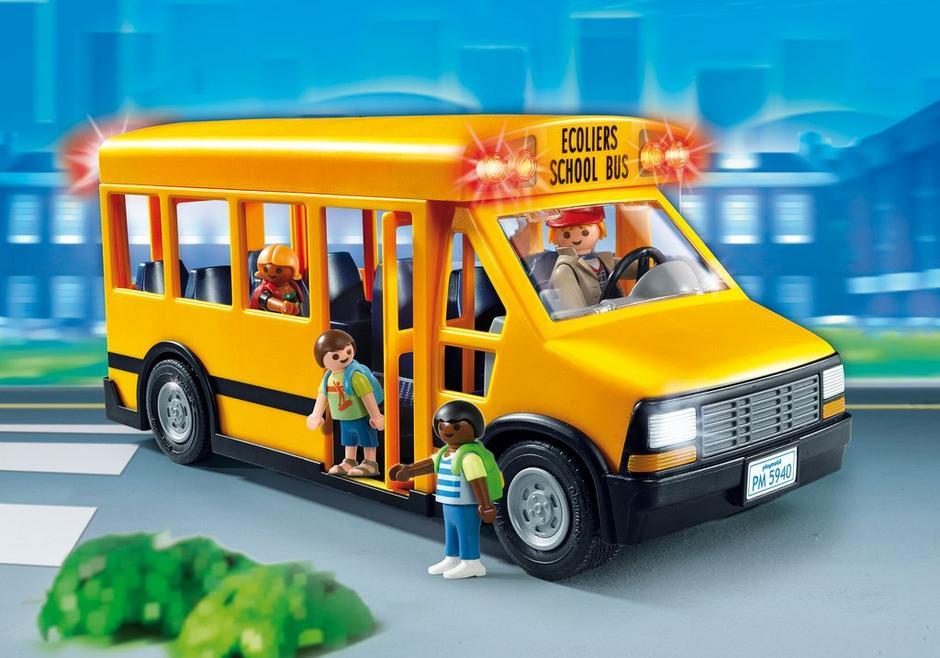 פליימוביל אוטובוס בית ספר 5680-zrizi toys