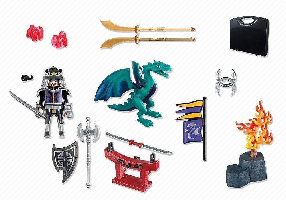 פליימוביל מזוודת דרקונים ואבירים 5609-zrizi toys