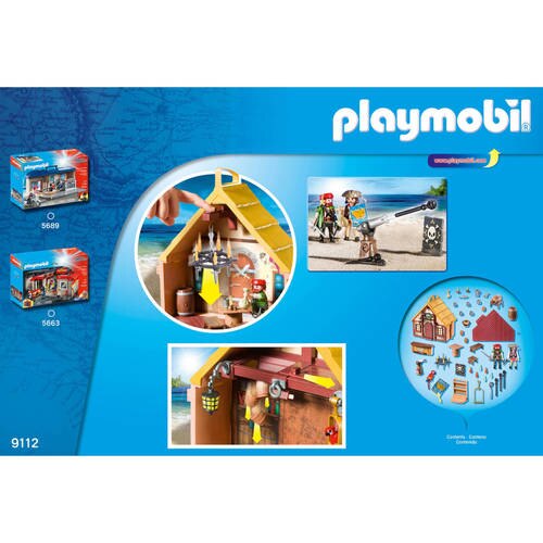 פליימוביל 9112 המצודה הפיראטית מארז נשיאה