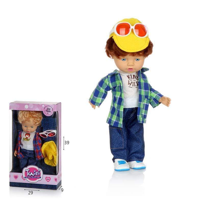 בובת בן עם משקפיים 36 ס"מ-zrizi toys