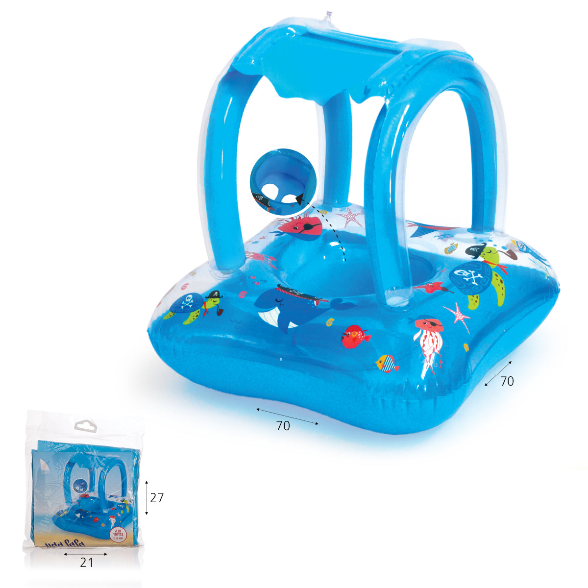 גלגל לתינוק עם גגון