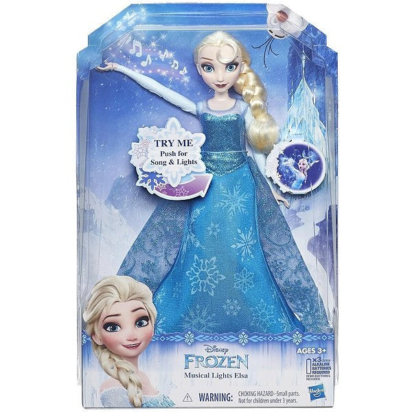 בובת אלזה מאירה ומנגנת