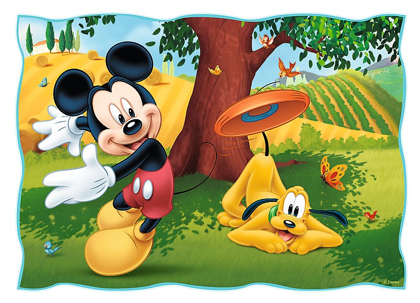 פאזל מיקי מאוס סט 4 פאזלים