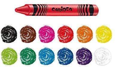 12 צבעי שעווה קריוקה-zrizi toys