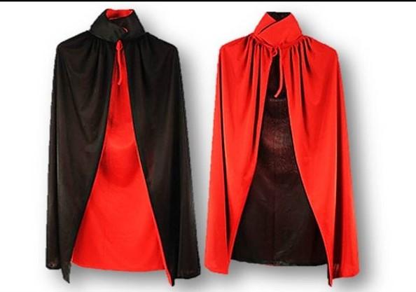 גלימת ערפד קוסם שחורה אדומה-zrizi toys