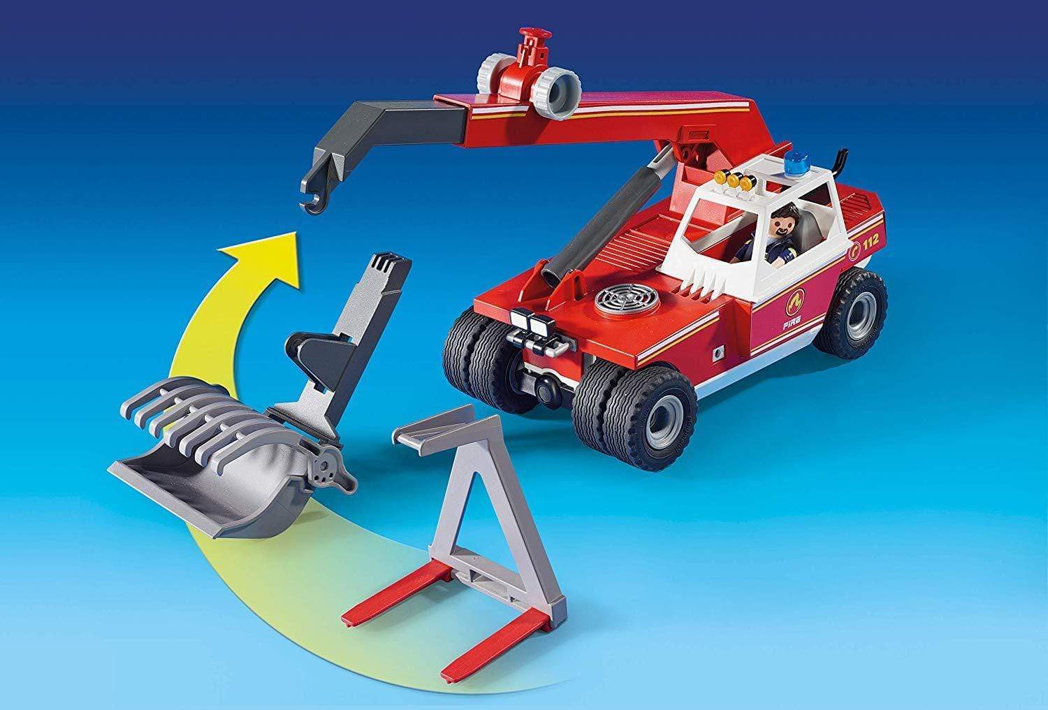 פליימוביל רכב מנוף כבאות 9465-zrizi toys