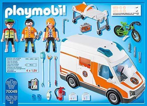 פליימוביל 70049 אמבולנס עם אורות וצלילים-zrizi toys