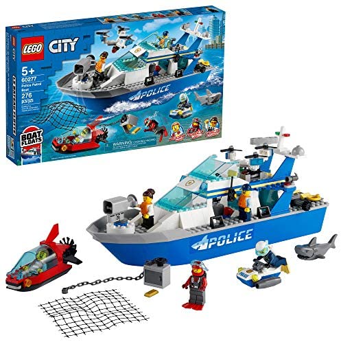 לגו סיטי 60277 ספינת משטרה