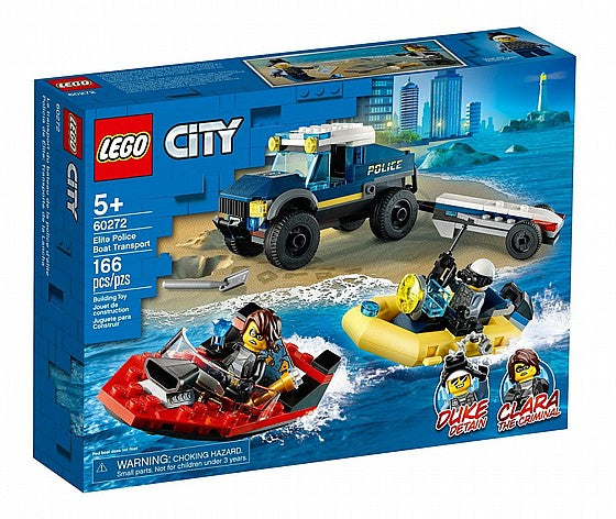 לגו סיטי 60272 מוביל סירות משטרתי