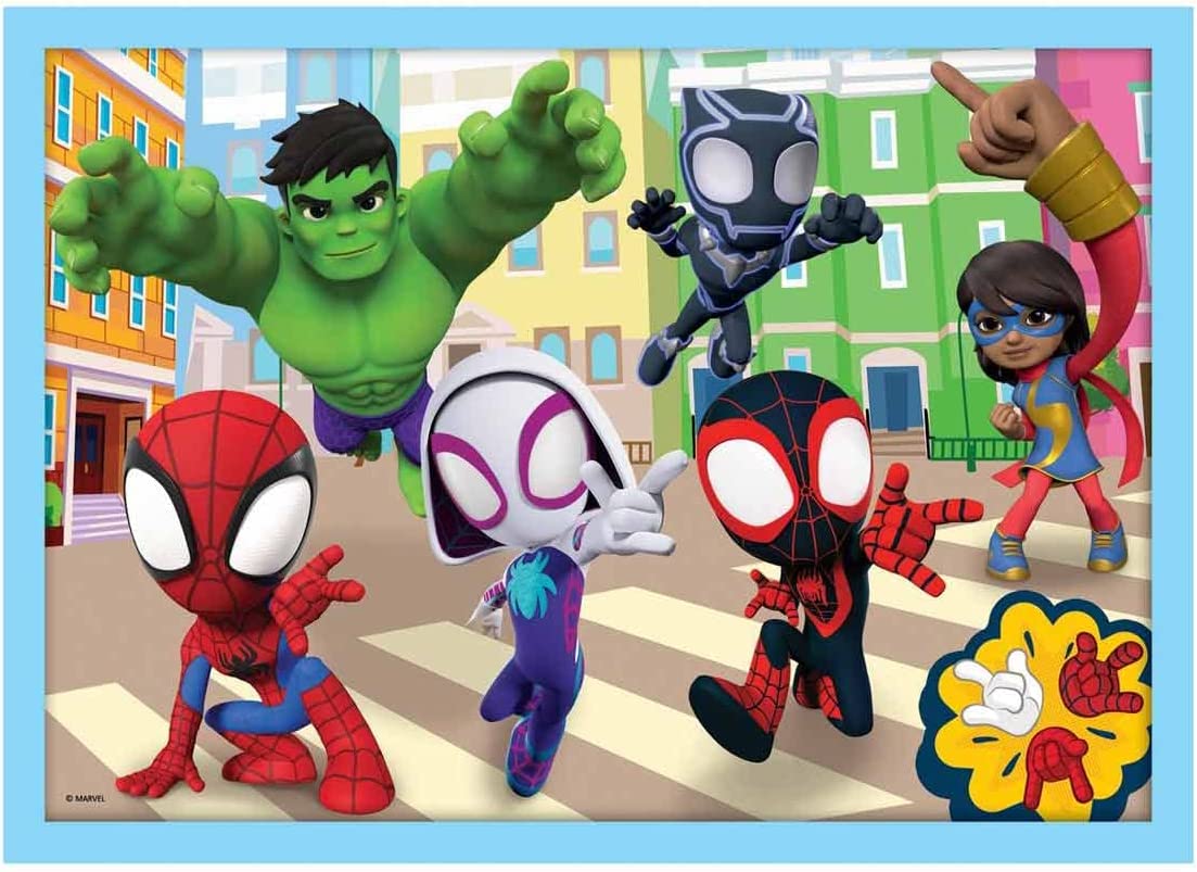 פאזל ספיידי סט 4 פאזלים