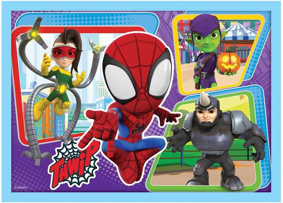 פאזל ספיידי סט 4 פאזלים