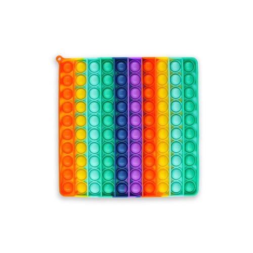 פופיט גדול 100 לחיצות צבעוני מרובע