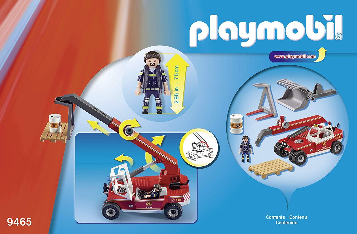 פליימוביל רכב מנוף כבאות 9465-zrizi toys