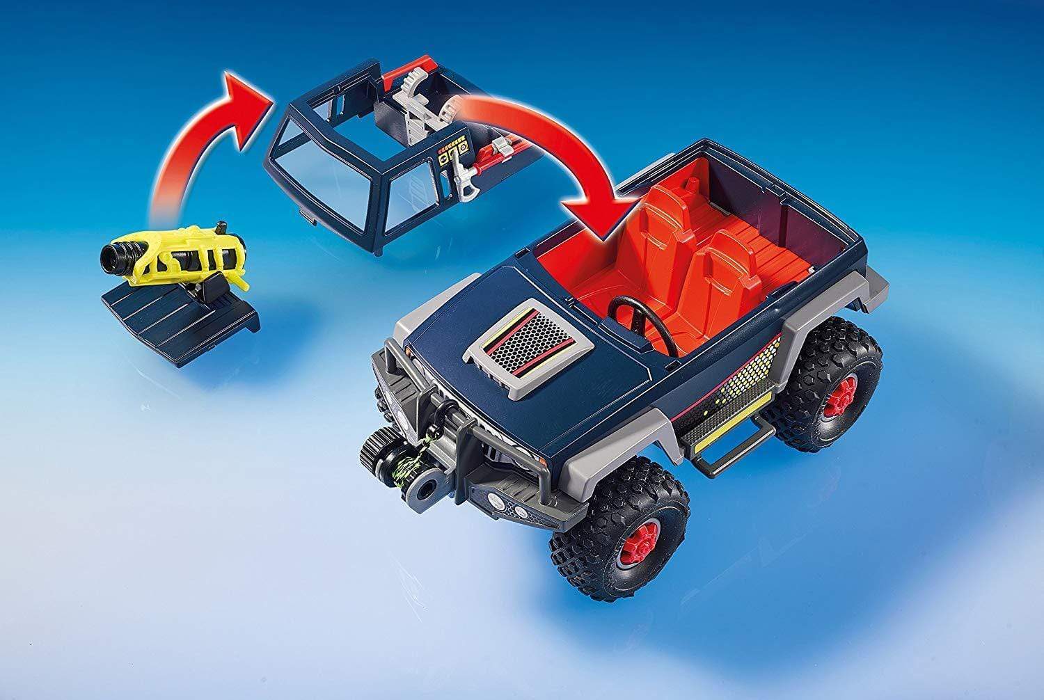 פליימוביל ג'יפ עם תותח 9059-zrizi toys