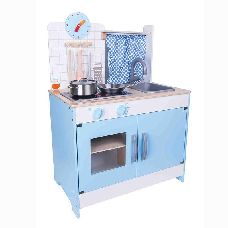 מטבח עץ דובר עברית - zrizi toys