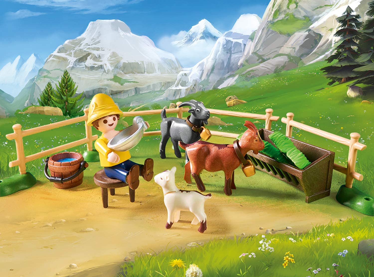 פליימוביל 70255 אורוות עיזים - zrizi toys