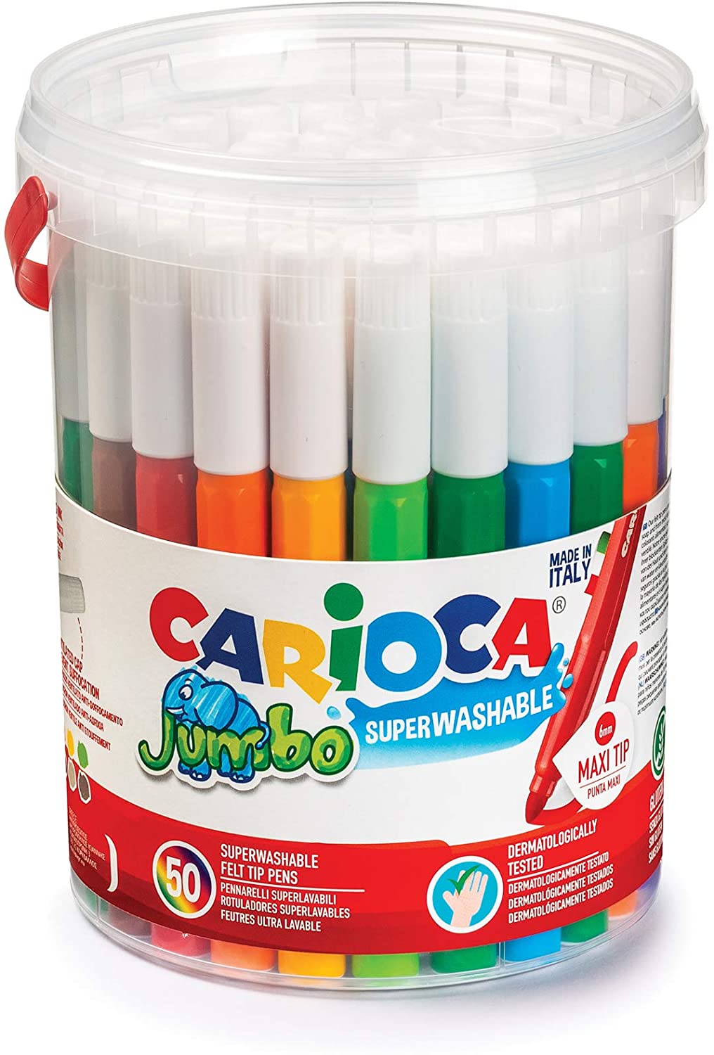 קריוקה 48 טושים עבים רחיצים בכוס