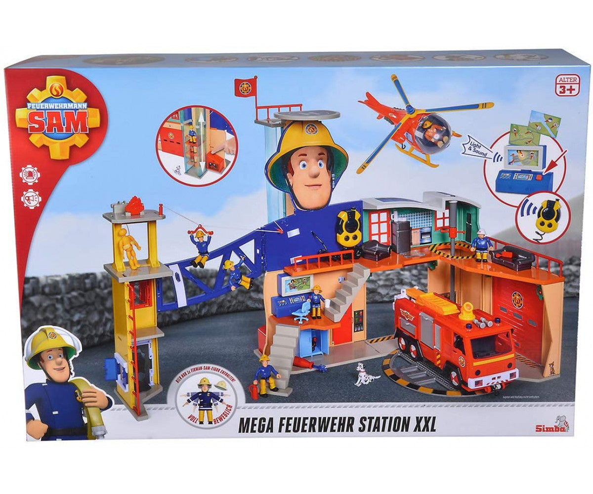 סמי הכבאי תחנת כיבוי אש ענקית עם אורות וצלילים