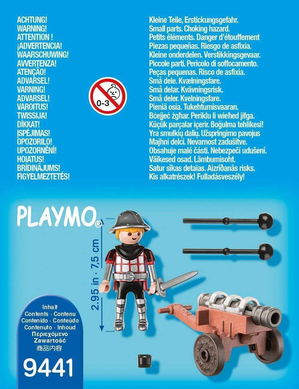 פליימוביל 9441 אביר עם תותח-zrizi toys