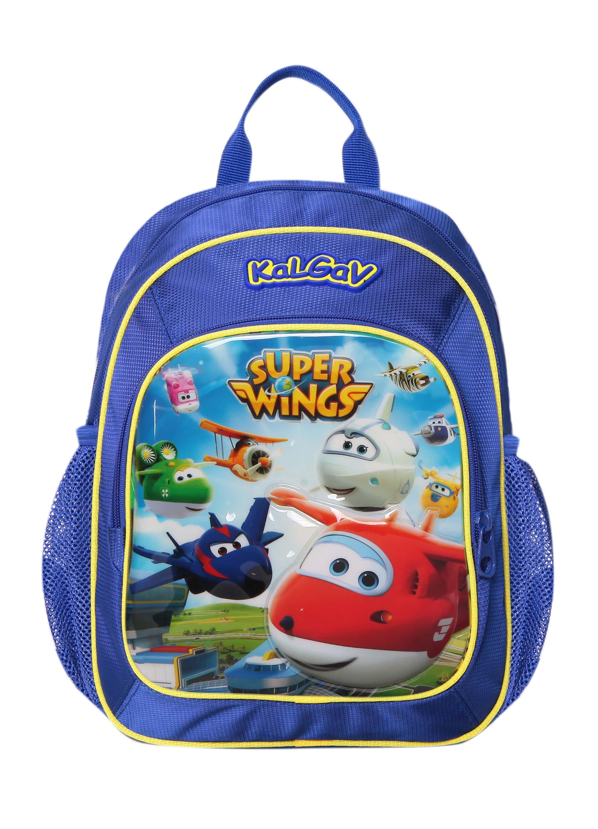 תיק גן קל גב מטוסי על כחול