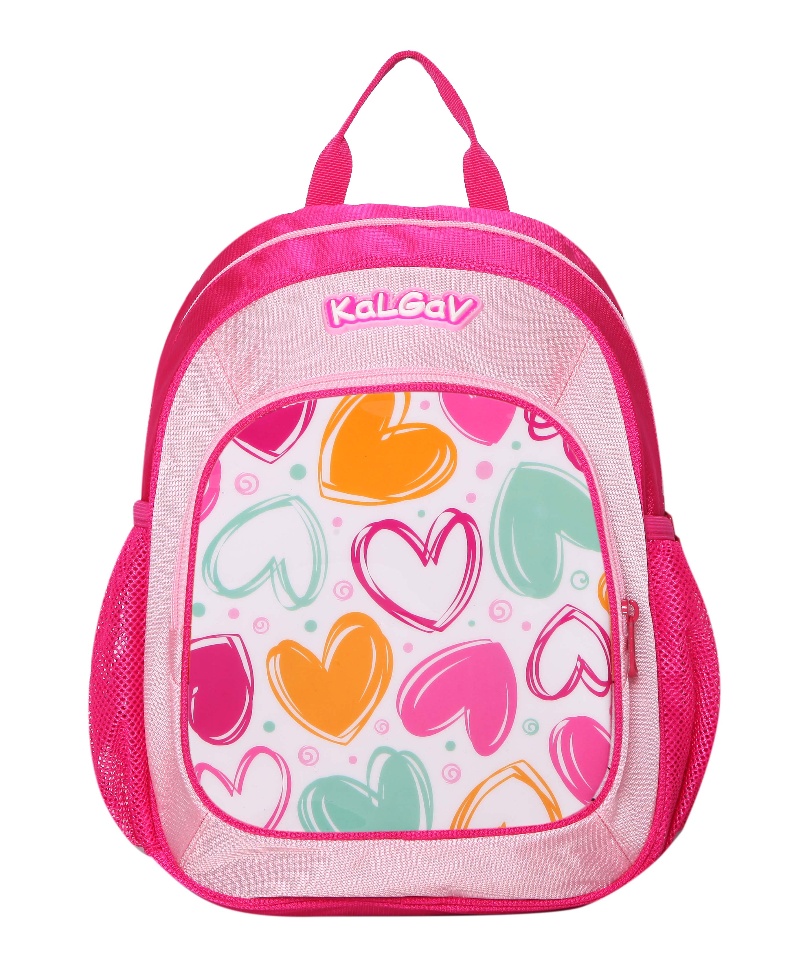 תיק גן קל גב לבבות ורוד