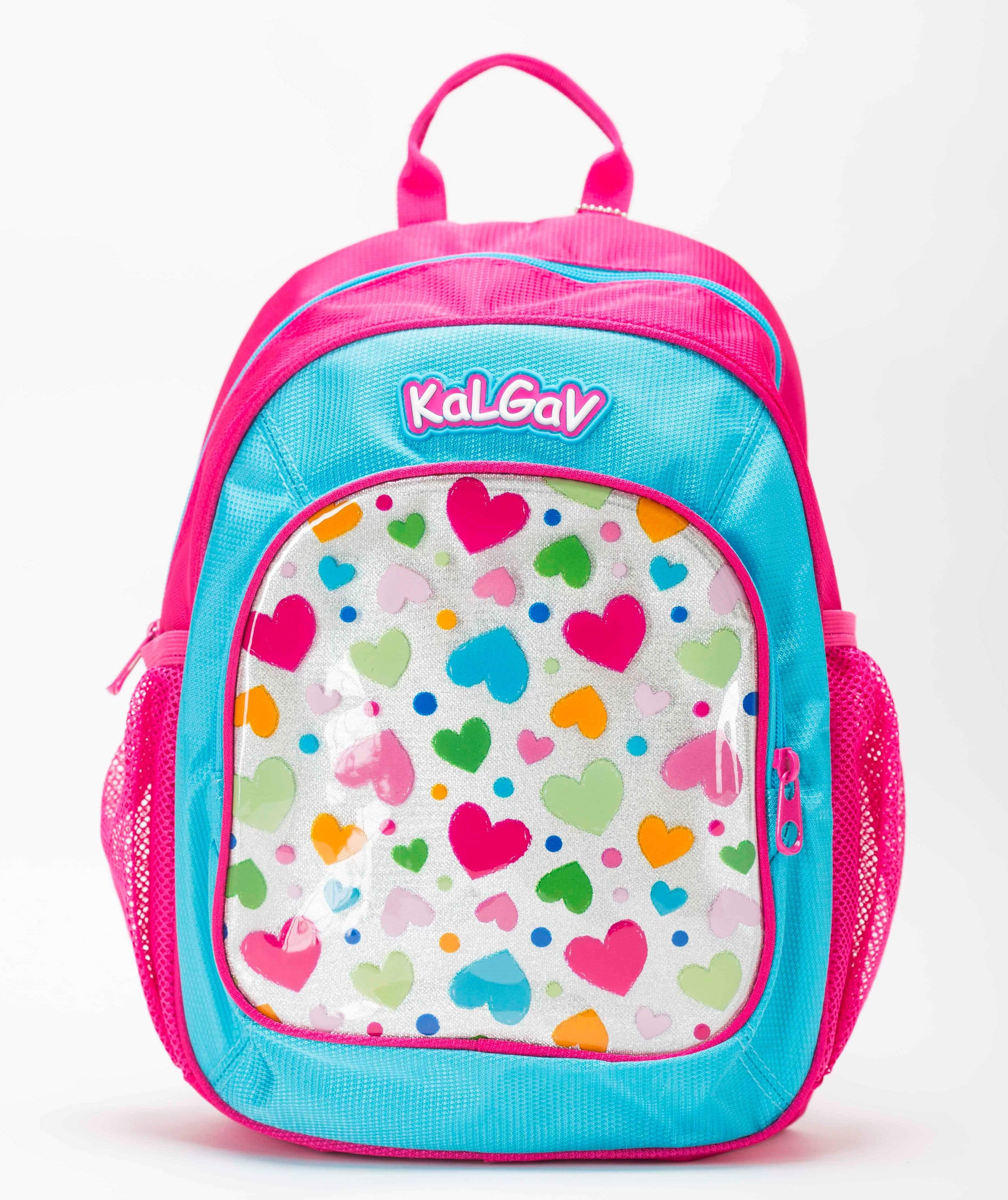 תיק גן לבבות תכלת-zrizi toys