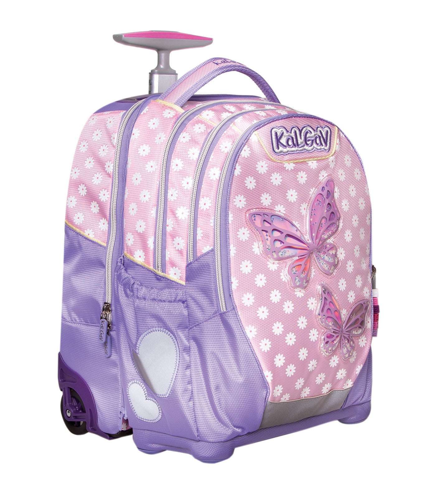 Itrolly תיק קל גב פרפרים עם גלגלים