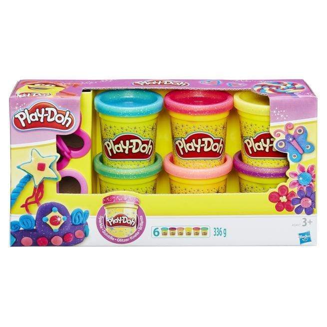 בצק לילדים PLAY DOH עם נצנצים-zrizi toys