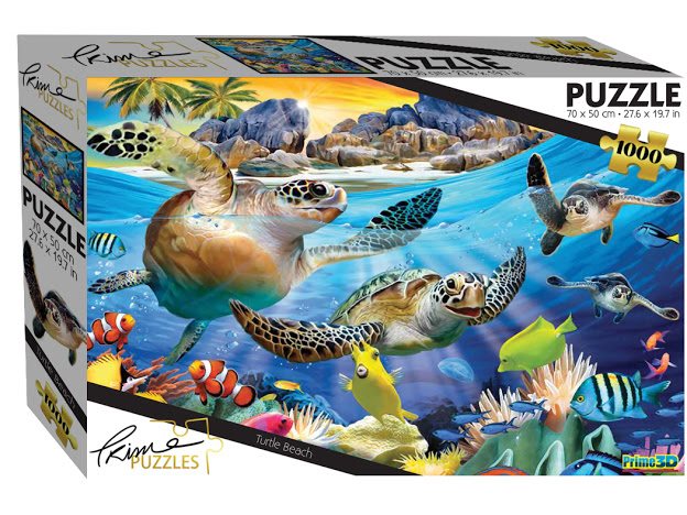 פאזל 1000 חלקים אי הצבים