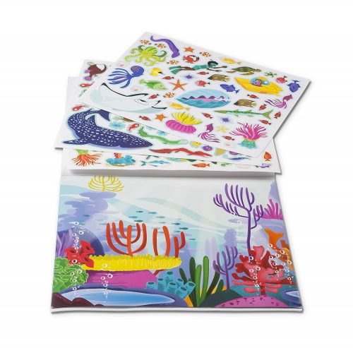 מליסה ודאג חוברת מדבקות רב פעמיות חיות ים
