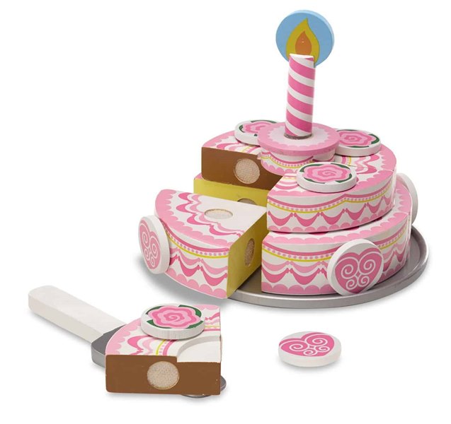 מליסה ודאג עוגת יום הולדת חגיגית 3 שכבות