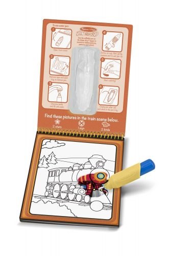 מליסה ודאג חוברת טוש המים כלי תחבורה