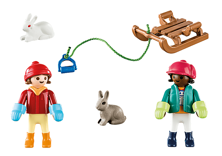 פליימוביל 70250 ילדים על מזחלת שלג