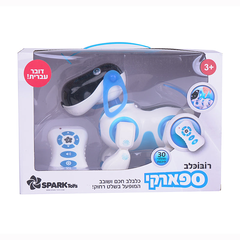 רובוכלב ספארקי כלכלב על שלט