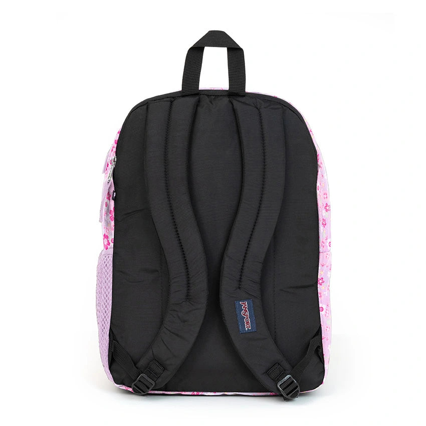 תיק ג'אנספורט ורוד פרחוני גדול Jansport Big Student