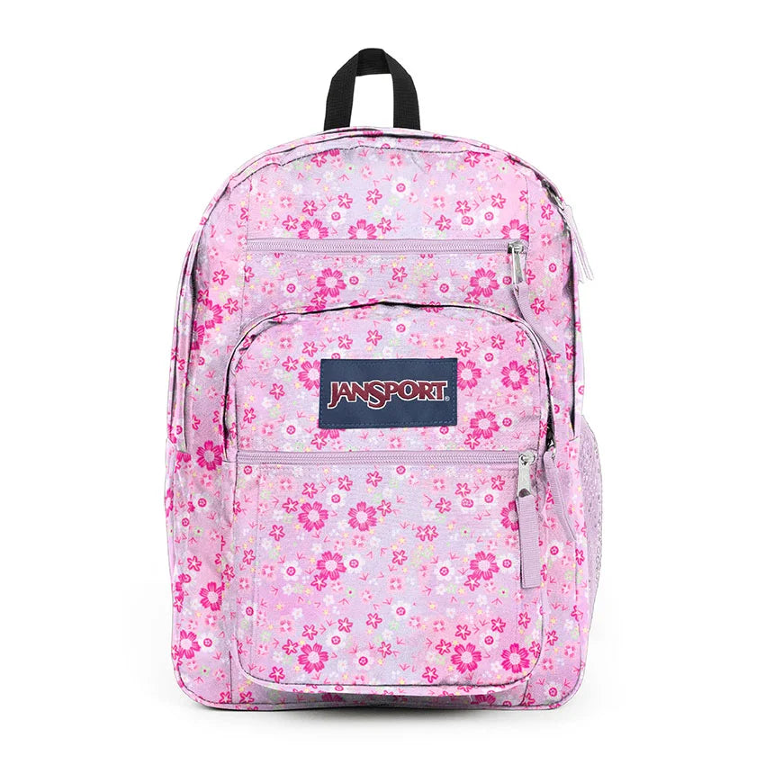 תיק ג'אנספורט ורוד פרחוני גדול Jansport Big Student