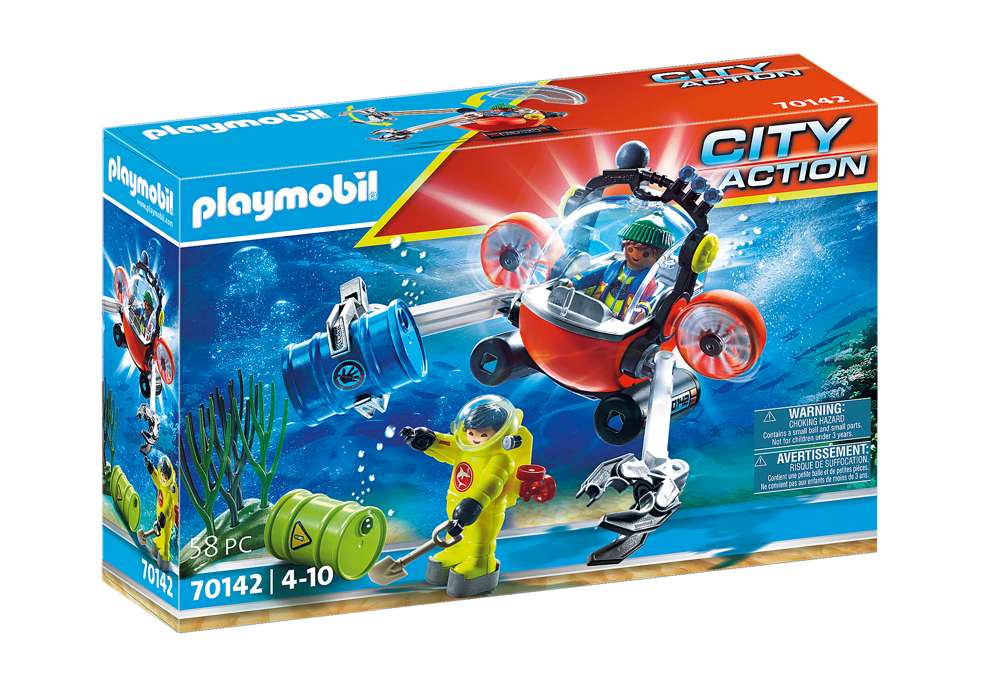 פליימוביל 70142 צוללת וצוללן