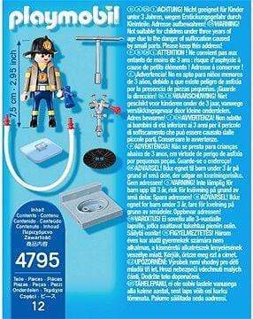 פליימוביל 4795 כבאי וזרנוק מים-zrizi toys