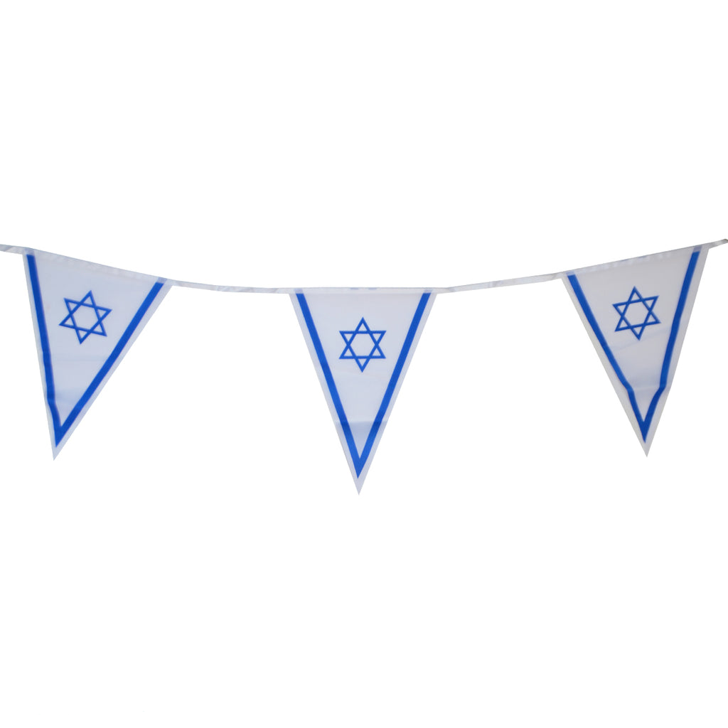 שרשרת דגלים משולשים בינוניים 4 מטר