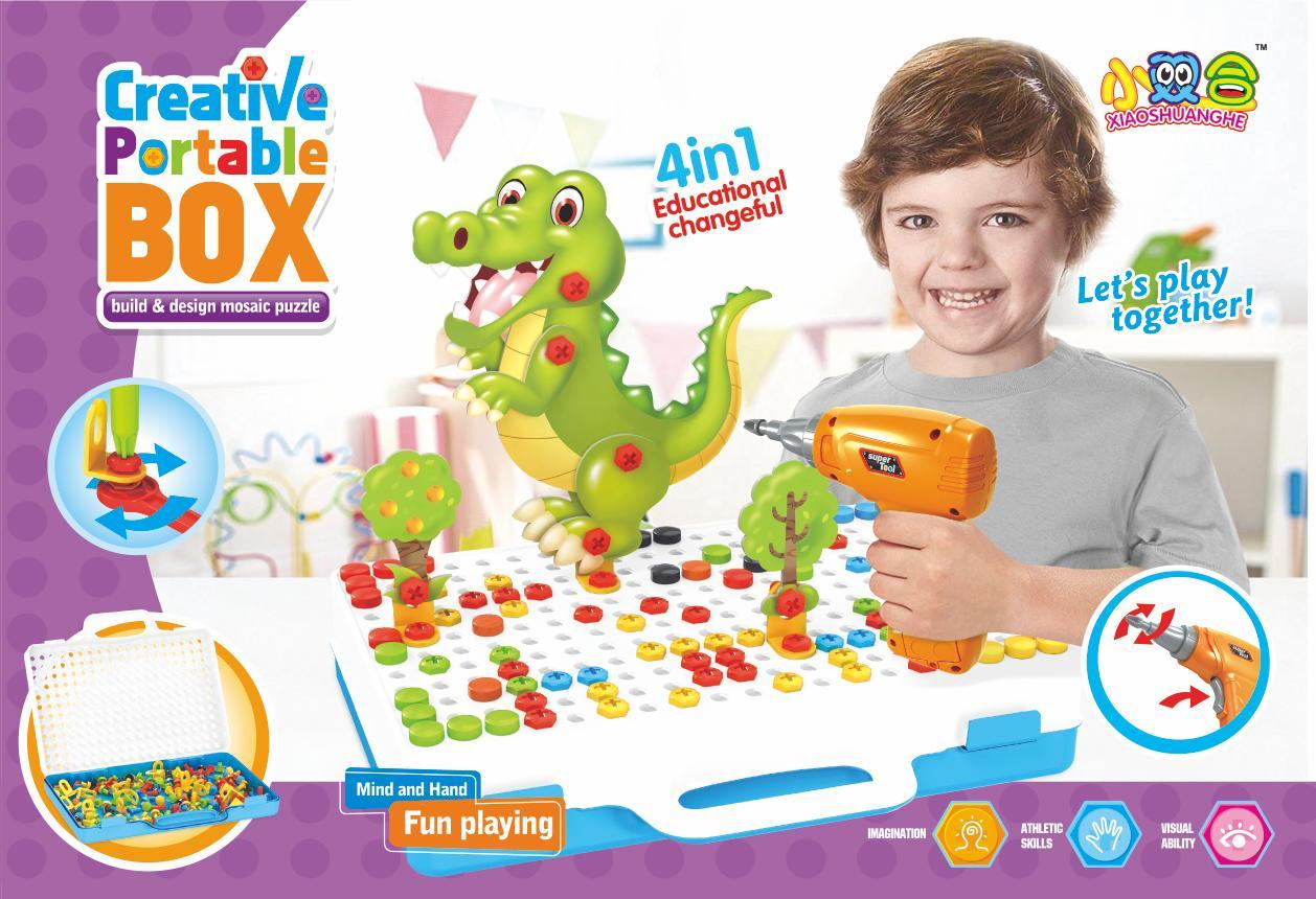 משחק מברגה 198 חלקים חיות-zrizi toys